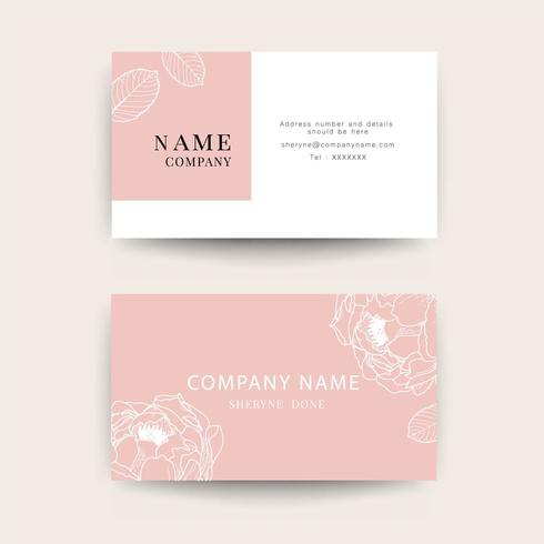 Business cards for women and beauty company vector