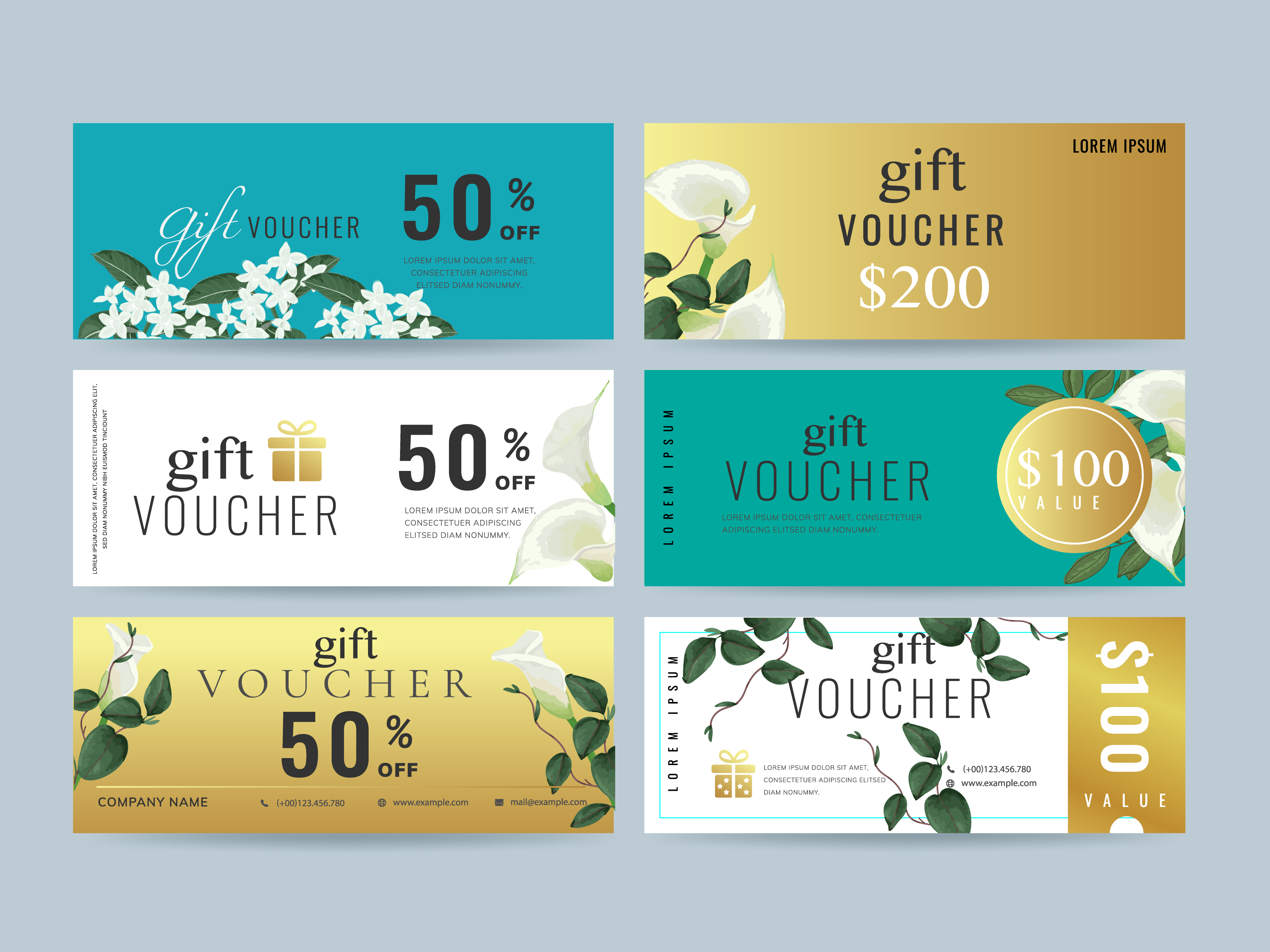 gift-voucher-coupon-template-collection-667096-vector-art-at-vecteezy