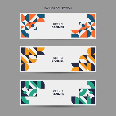 Retro Banner Collection vector