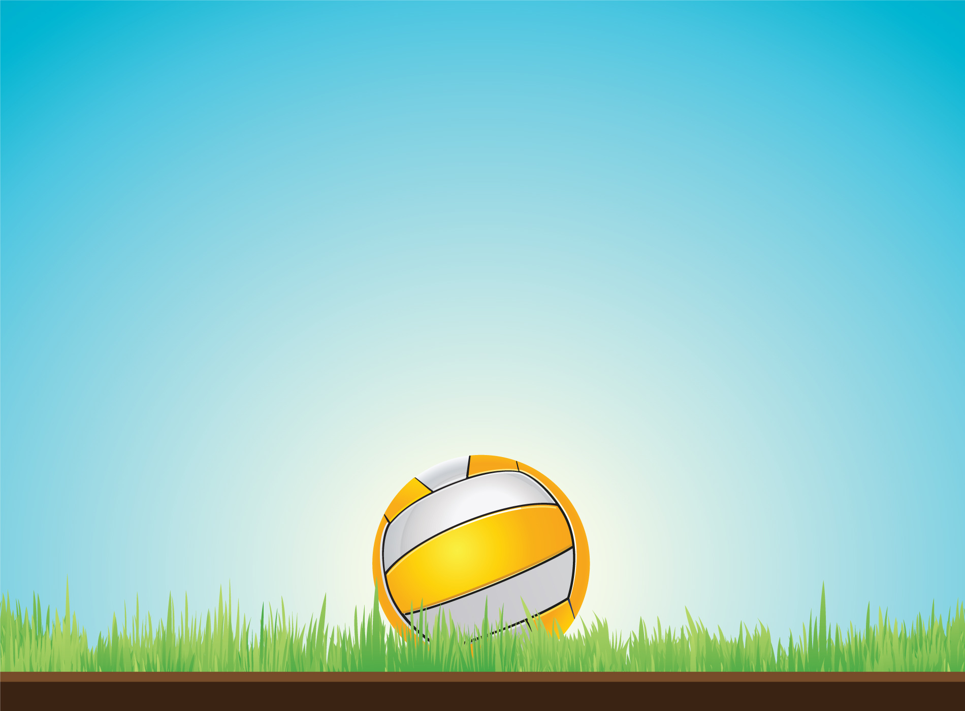 Volleyball on grass 667226 Vector Art at Vecteezy