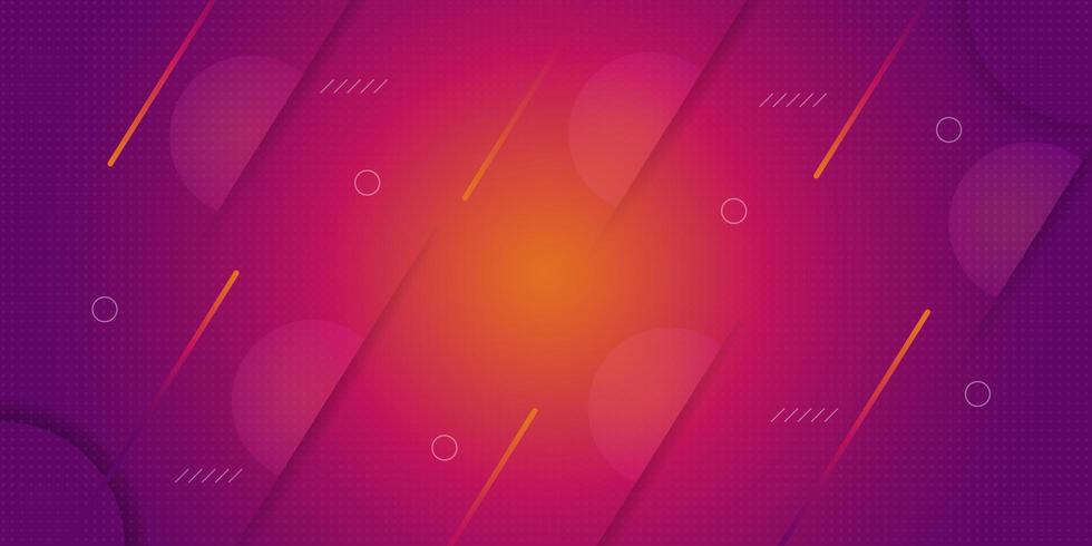 Red Orange Abstract Geometric Shapes Background vector