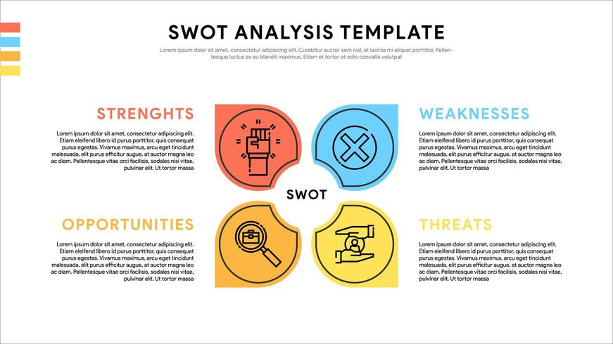 SWOT Infographic design template vector