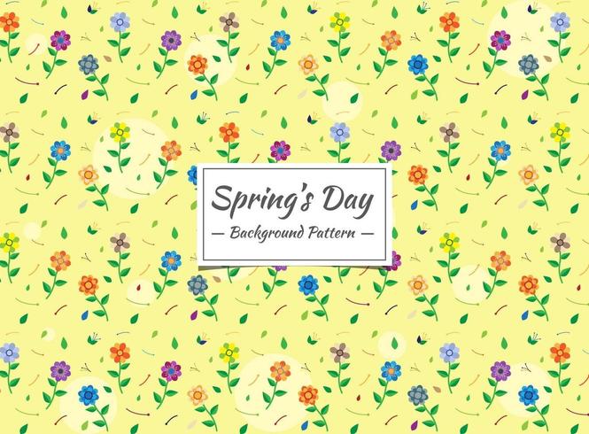 Spring Seamless color pattern vector