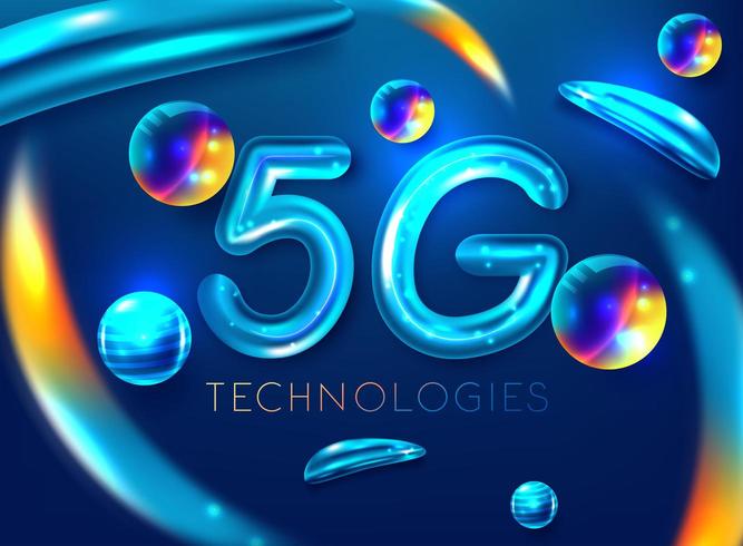 Símbolo de teléfono inteligente 5G vector