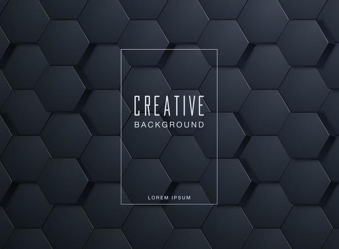 Abstract hexagonal background vector