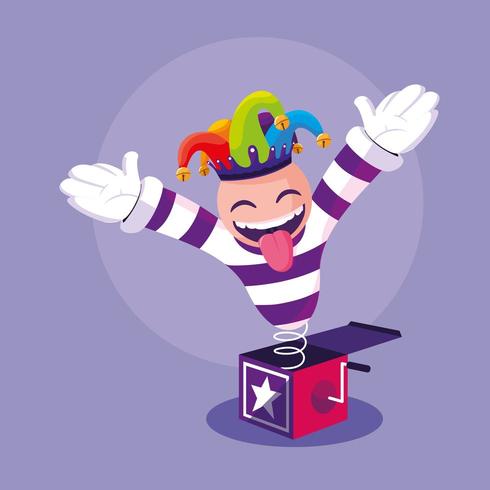 Joker Jack-In-The-Box  vector