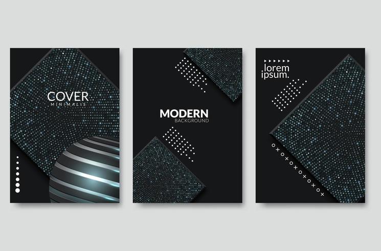 Diseño moderno de portada vector