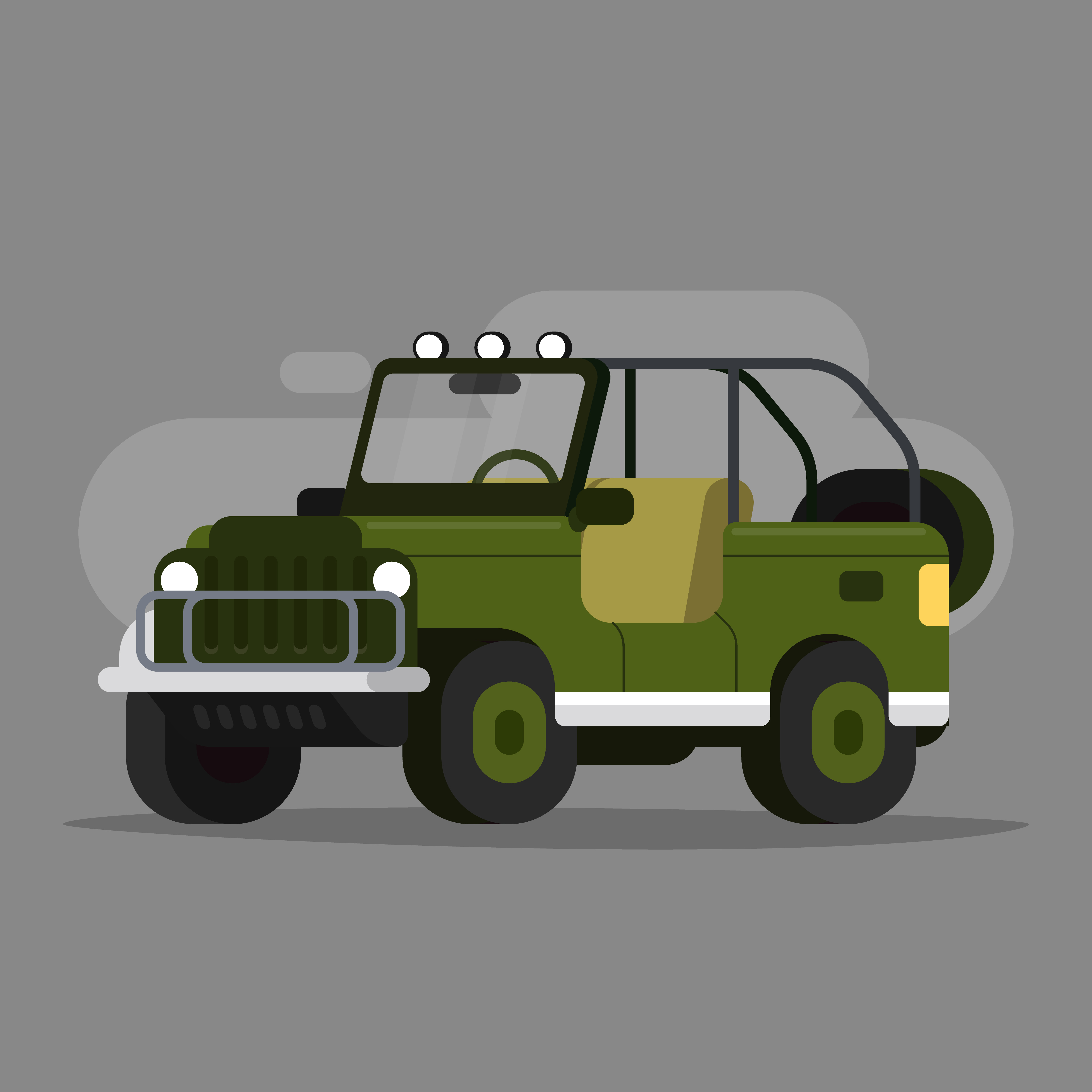 safari jeep cartoon images