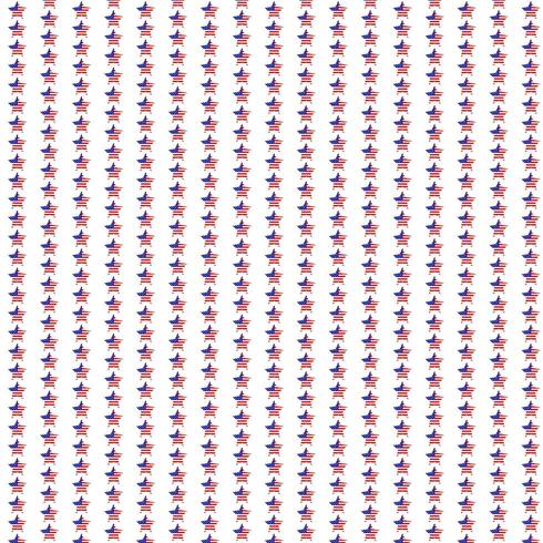 USA patterns star set vector