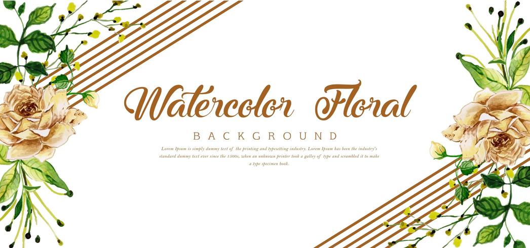 Plantilla de banner floral vector