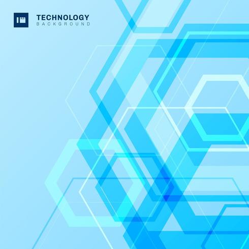 Abstract geometric hexagons shape vector