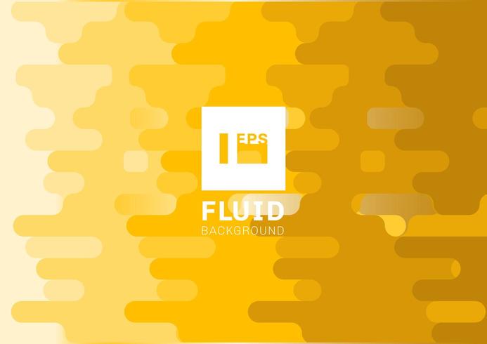 Abstract fluid yellow rounded lines background halftone style vector