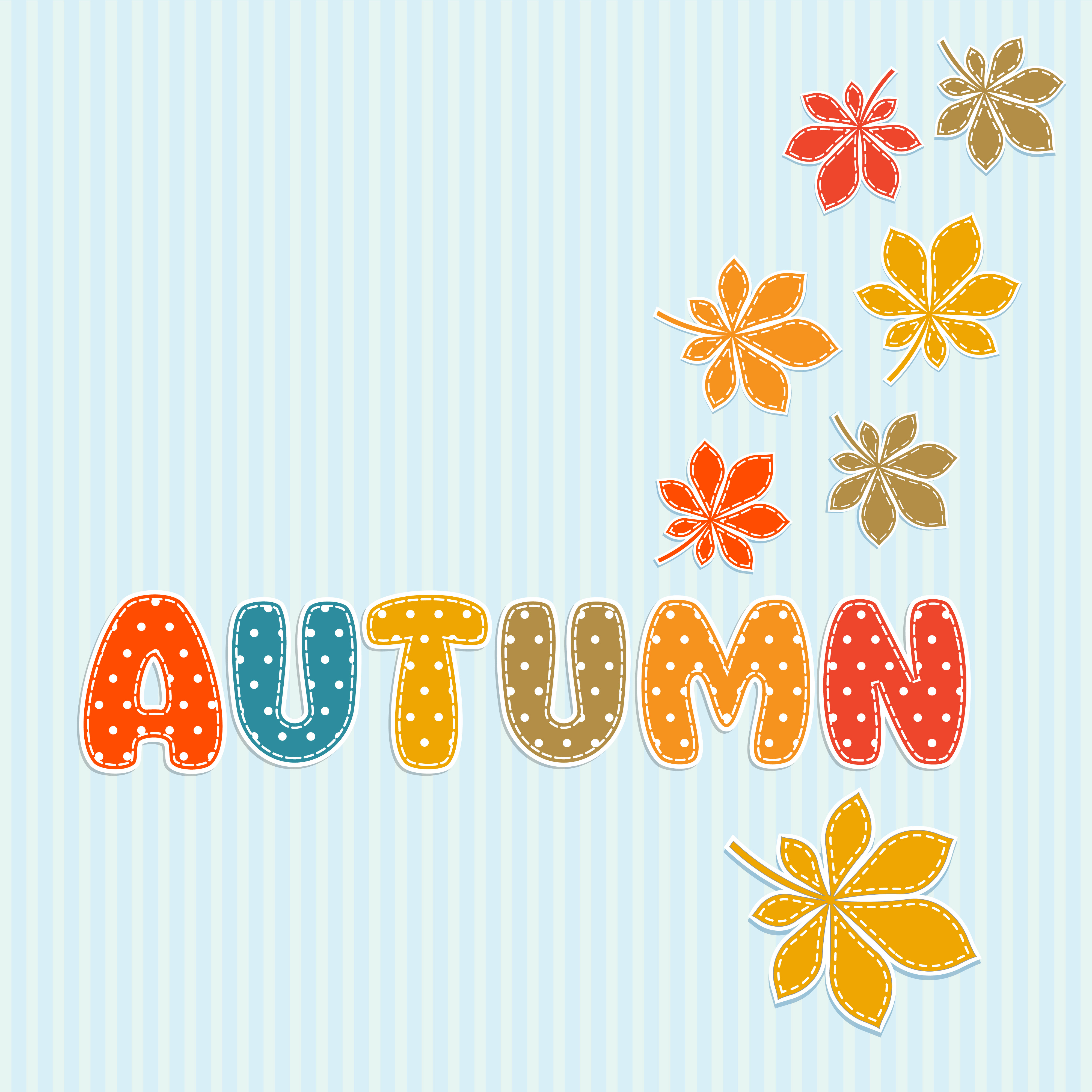 Autumn lettering with fall leaves 668689 Vector Art at Vecteezy