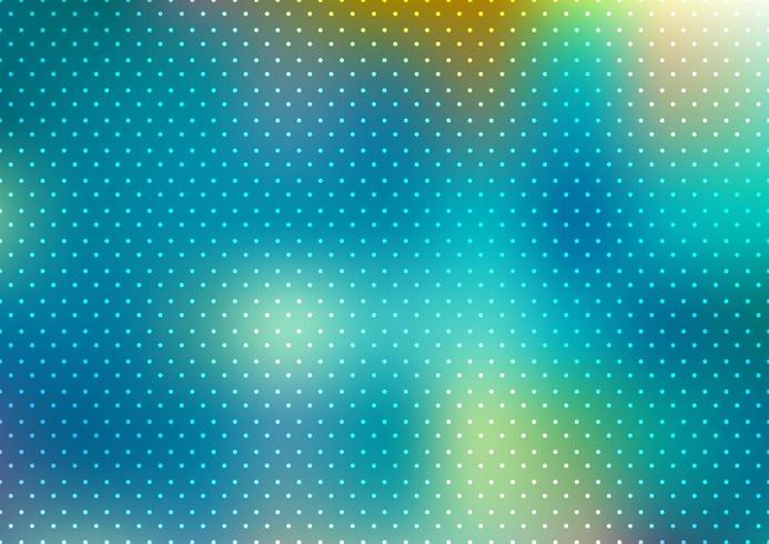 Abstract blue blurred background with polka dots vector