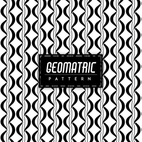 Black and White Geometric Seamless Pattern Background vector