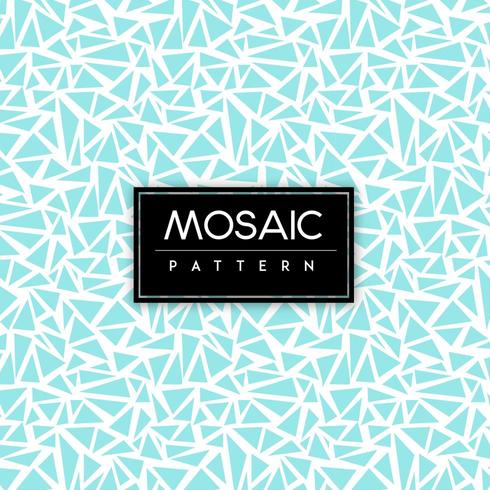 Blue Mosaic Seamless Pattern Background vector