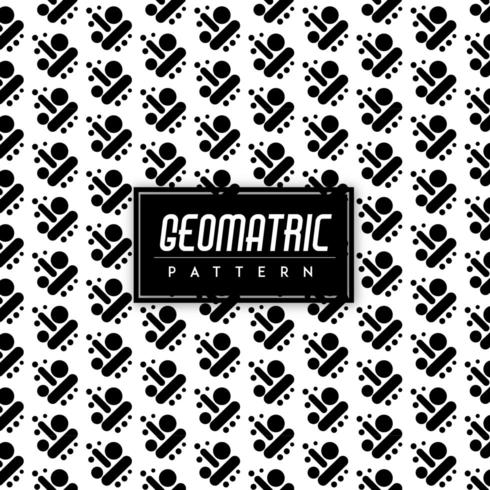 Black and White Geometric Pattern vector