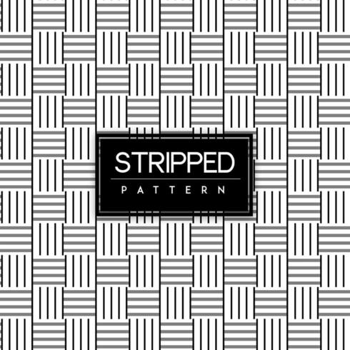 Black and White Stripped Seamless Pattern Background vector