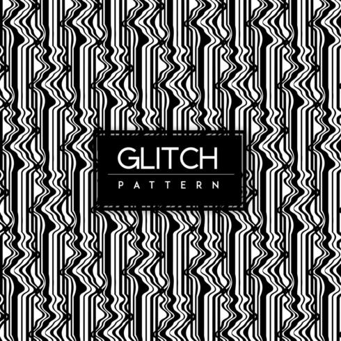 Black and White Glitch Seamless Pattern Background vector