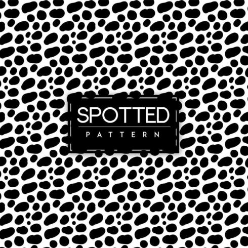 Black and White Spotted Seamless Pattern Background vector