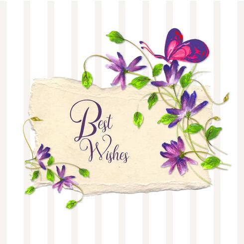 Beautiful Watercolor Floral Arrangement vector