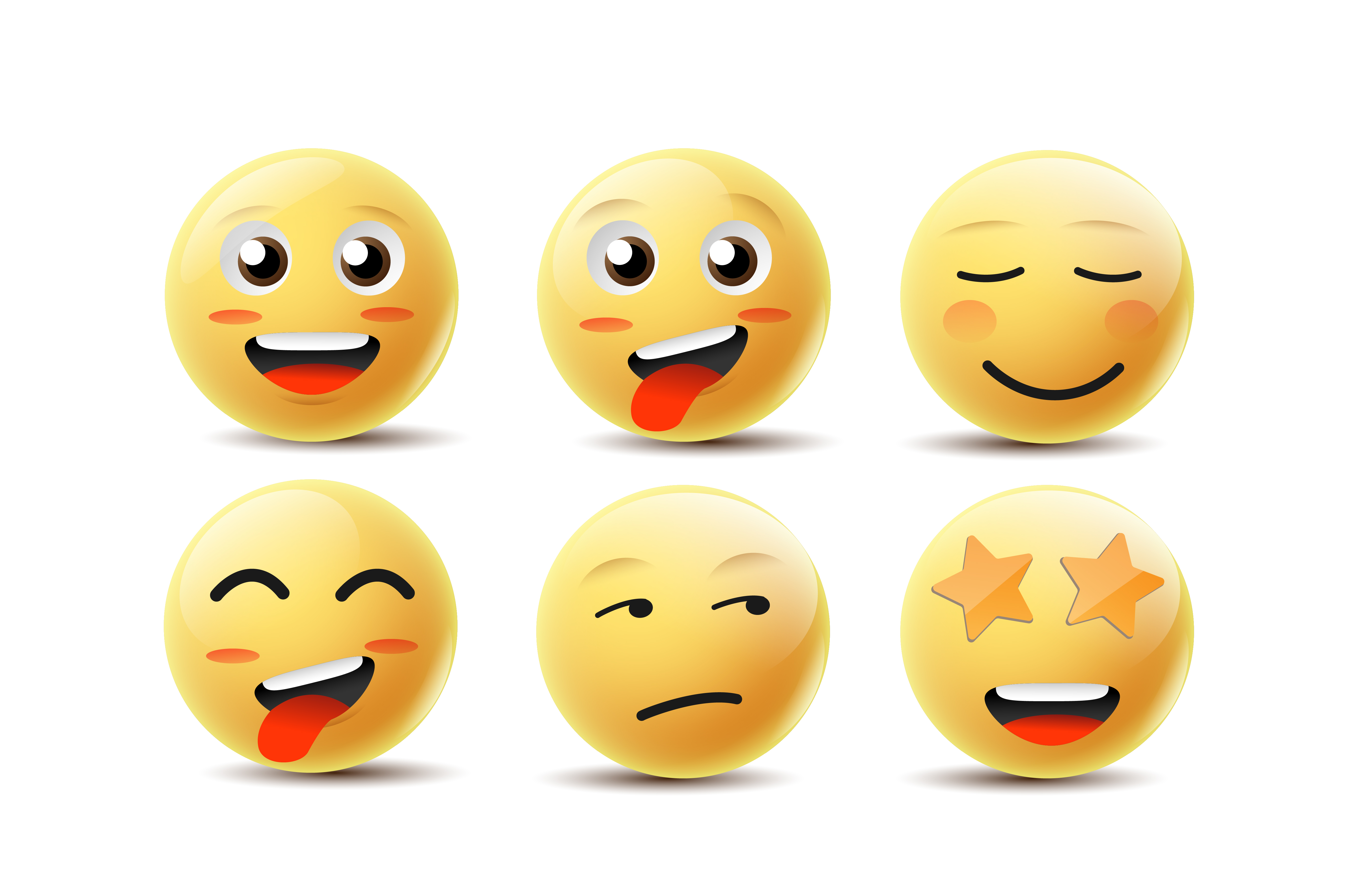 Emoji Feeling Faces 669294 Vector Art At Vecteezy