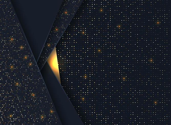 Background with luminous gold dots vector