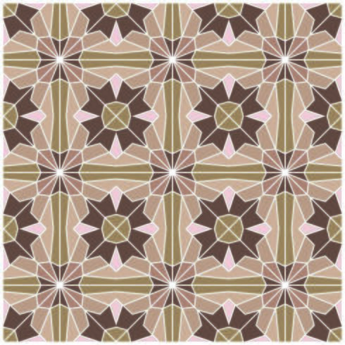 Retro Brown Geometric Seamless Pattern vector
