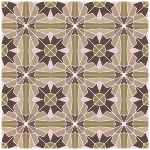 Retro Brown Geometric Seamless Pattern vector