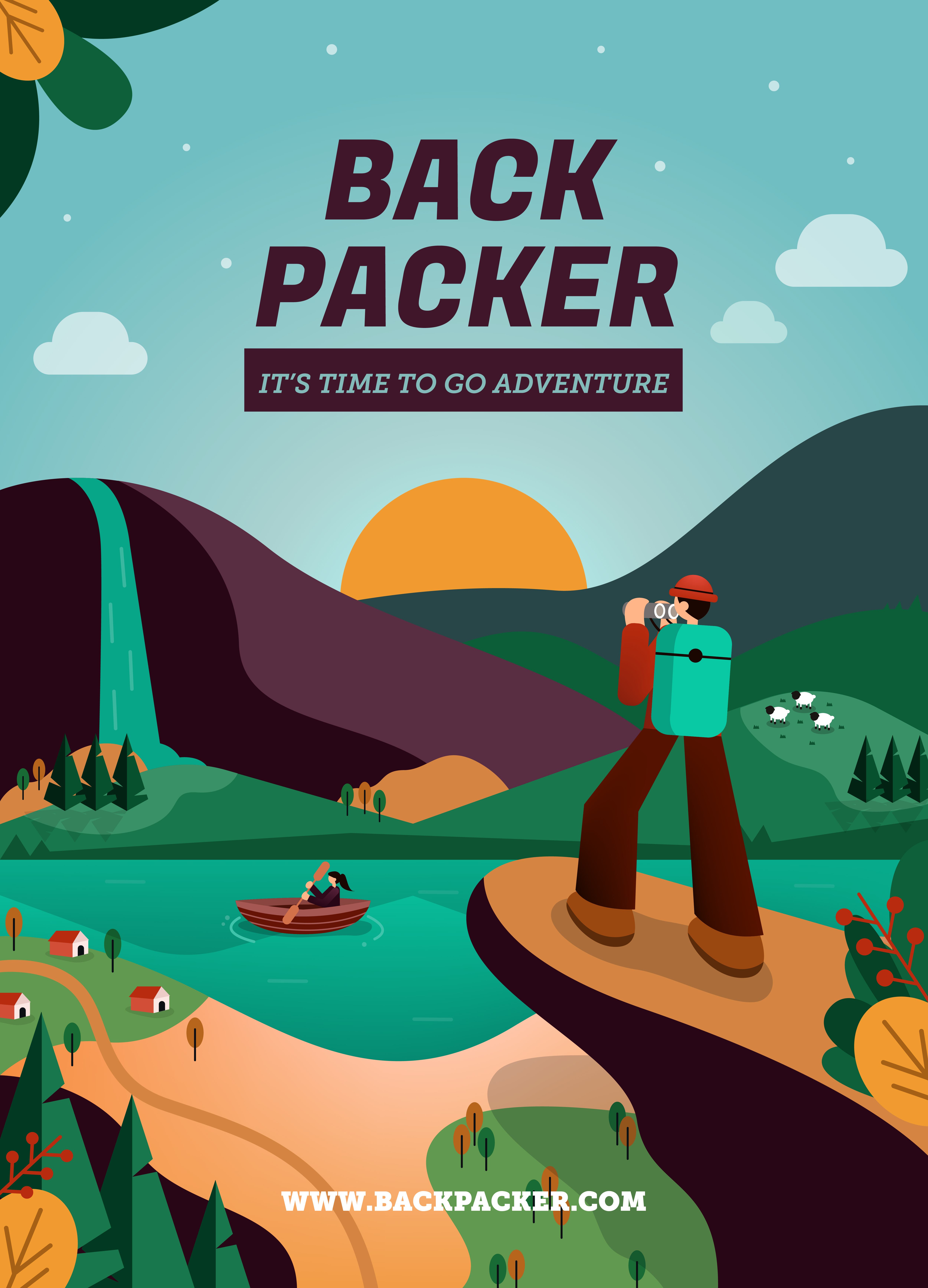 travel poster design template