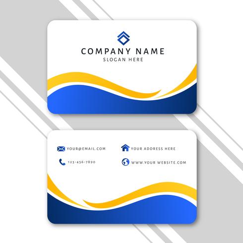 Modern Business Card Template with Abstract Design vector