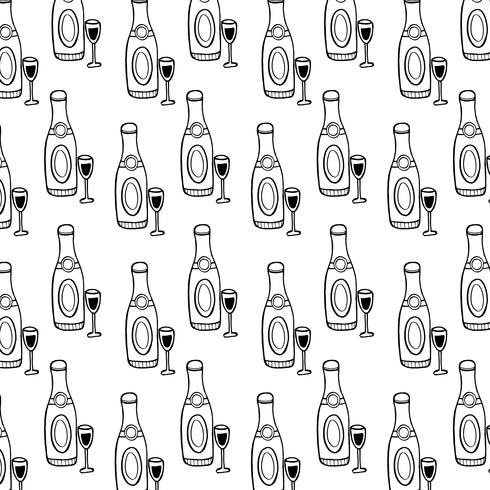 Black and White Birthday Pattern vector