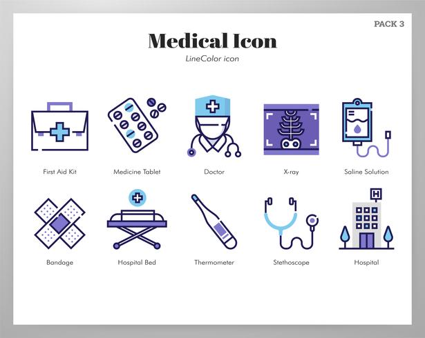 Medical icons pack vector