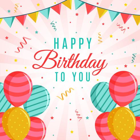 Happy Birthday Card vector