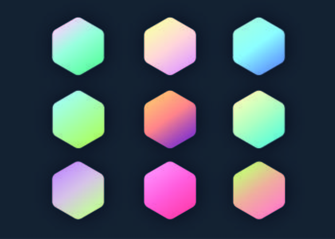 Pastel Gradients Collection vector