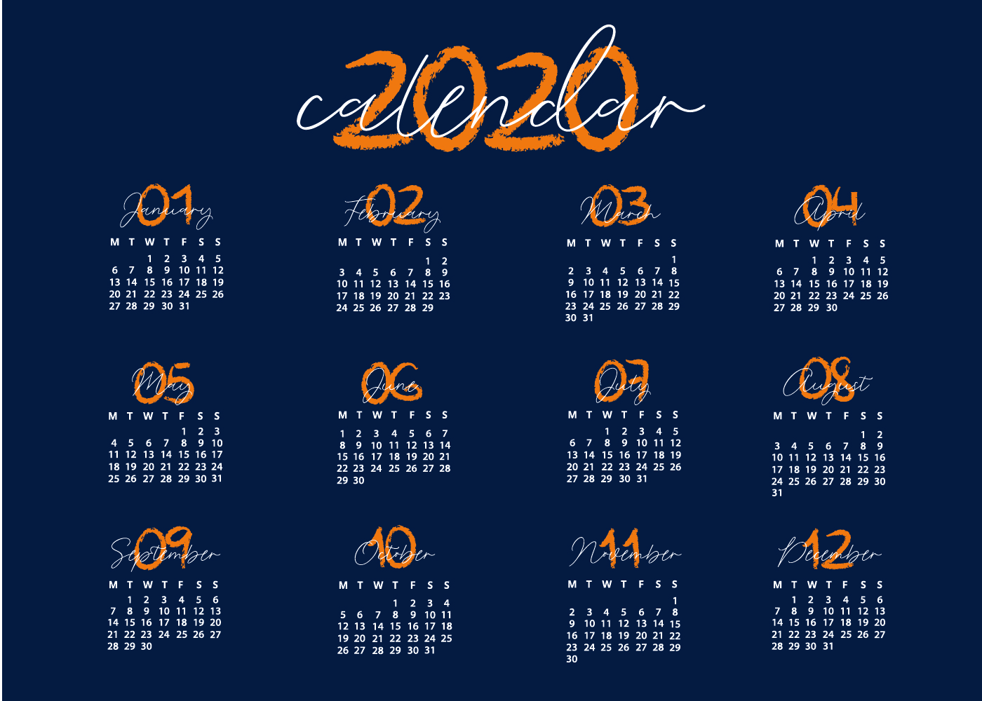 Blue and Creative Calendar Template 670884 Vector Art at Vecteezy Blue and Creative Calendar Template 670884 Vector Art at Vecteezy