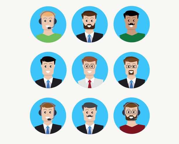 Male Character Set vector
