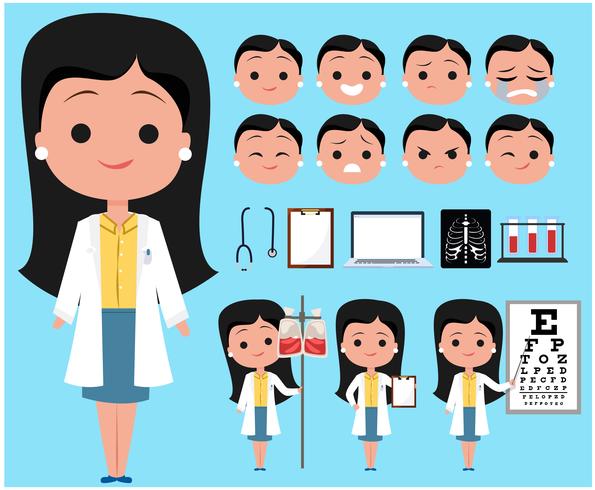 Female Doctor Character vector