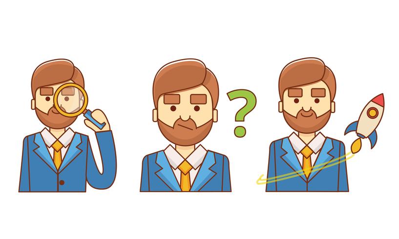 Set of Character Icons vector