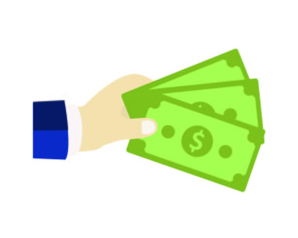Hand Giving Money  vector