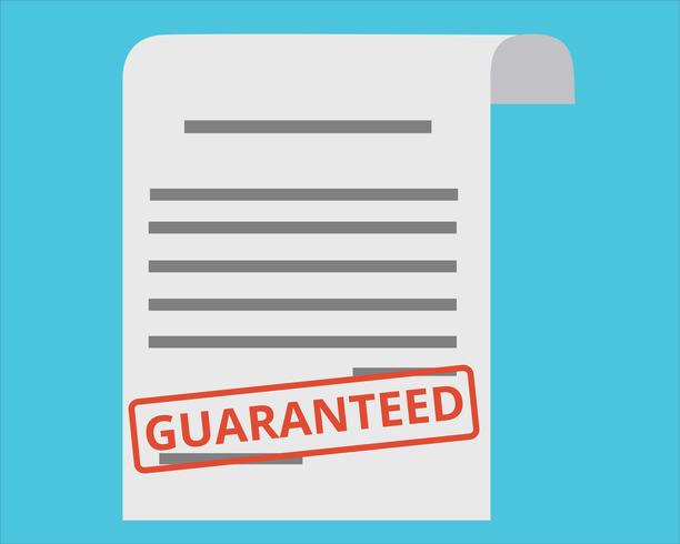 Guaranteed Icon  vector