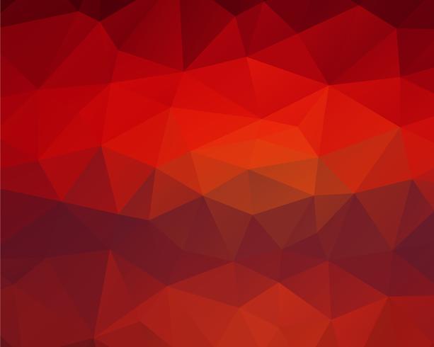 Fondo de polígono rojo vector