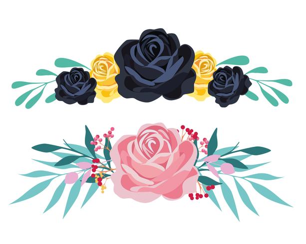 Bouquet Set  vector