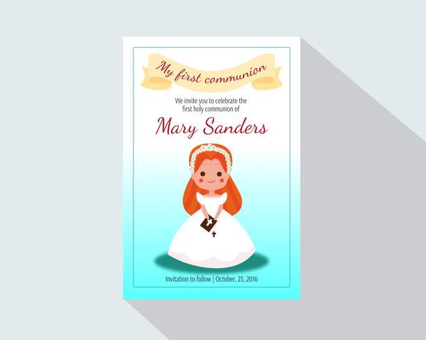My First Communion vector