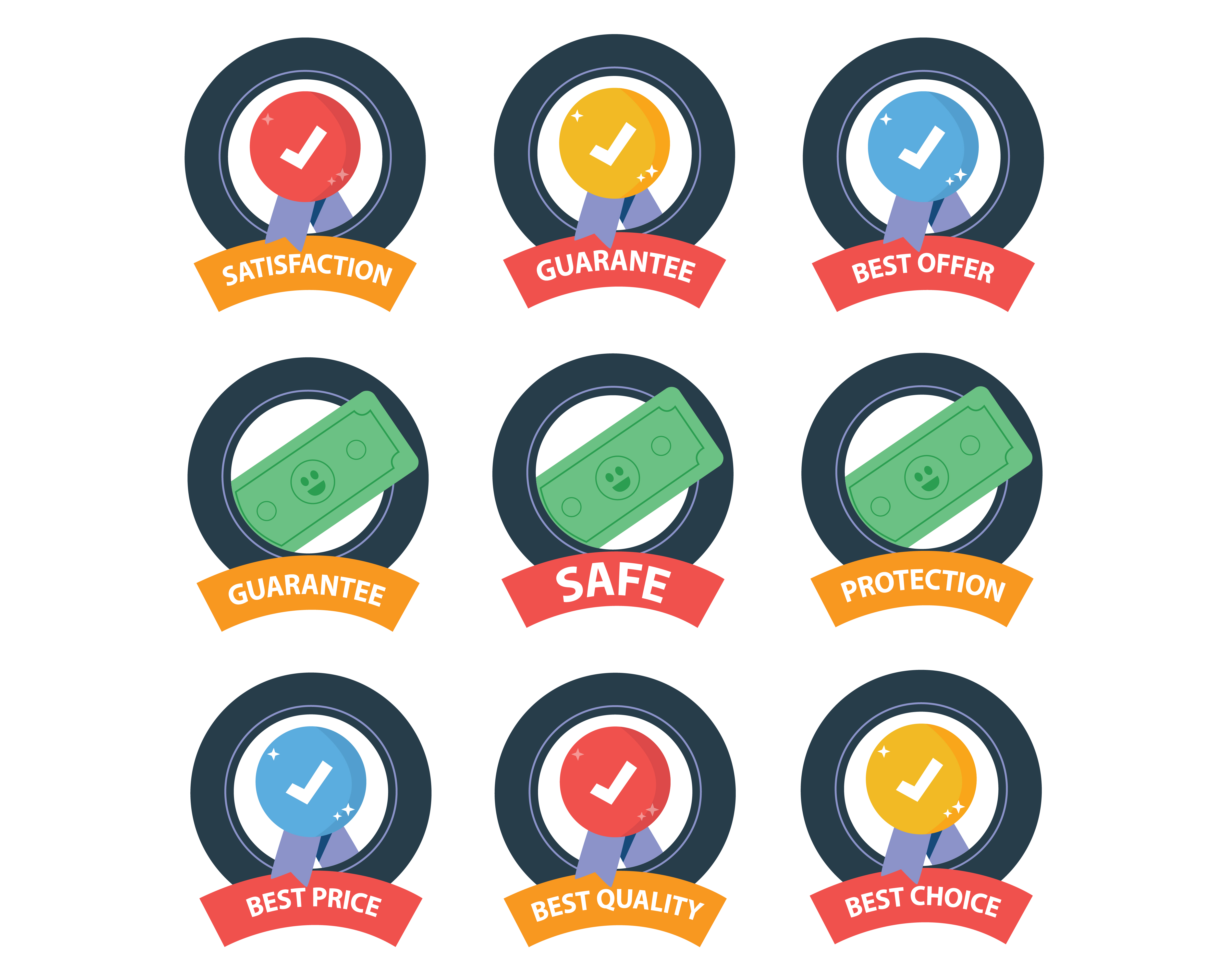 Set of Safety Icons 671013 Vector Art at Vecteezy