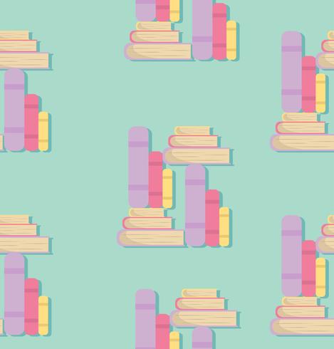 book of Stacks in flat design pattern vector