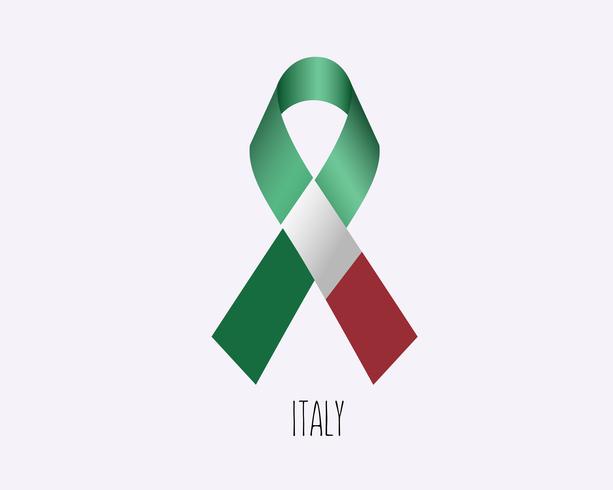 Mourning Italy Ribbon vector