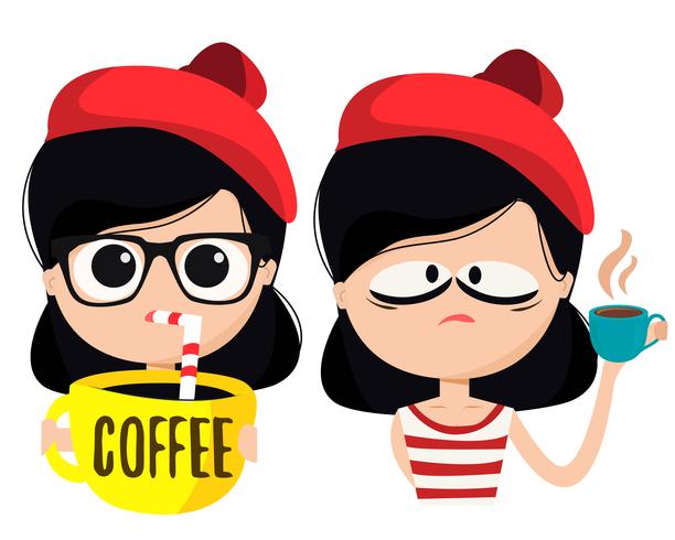 Coffee Lover Character vector