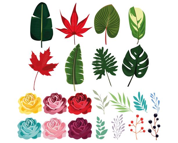 Set of nature icons  vector