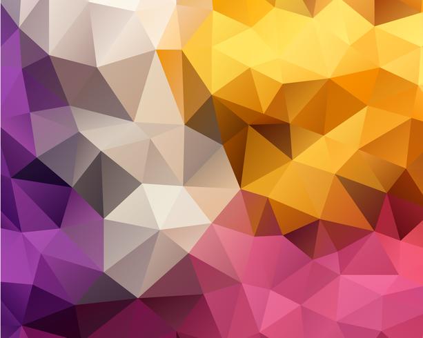 Yellow Polygon Background vector